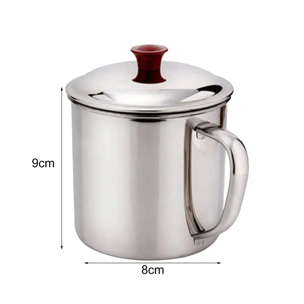 480ml Drinking Mug Handle Design Stainless Steel Water Tea Storage Bottle Camping Outdoor