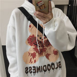 Hoodie Sweatshirt Oversize Damen Lustige Punk Hoodies