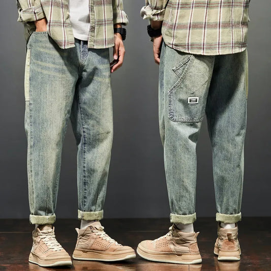 Jeans For Men Baggy Pants Loose Fit Harem Pants