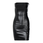 Hip Black Mini Dress Sundress Female Clothing