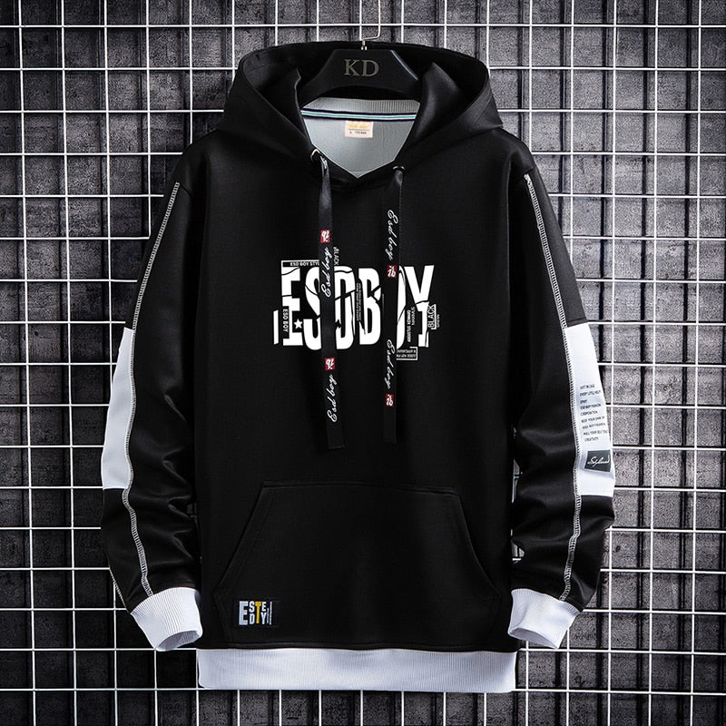 Men Hoodies Fashion Hip Hop Pullover Sweatshirts