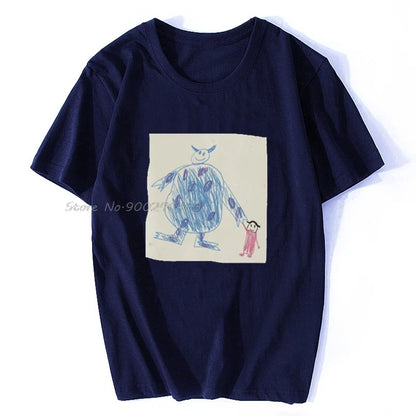 Monsters Inc Doodle T-Shirt Hip Hop Harajuku Streetwear