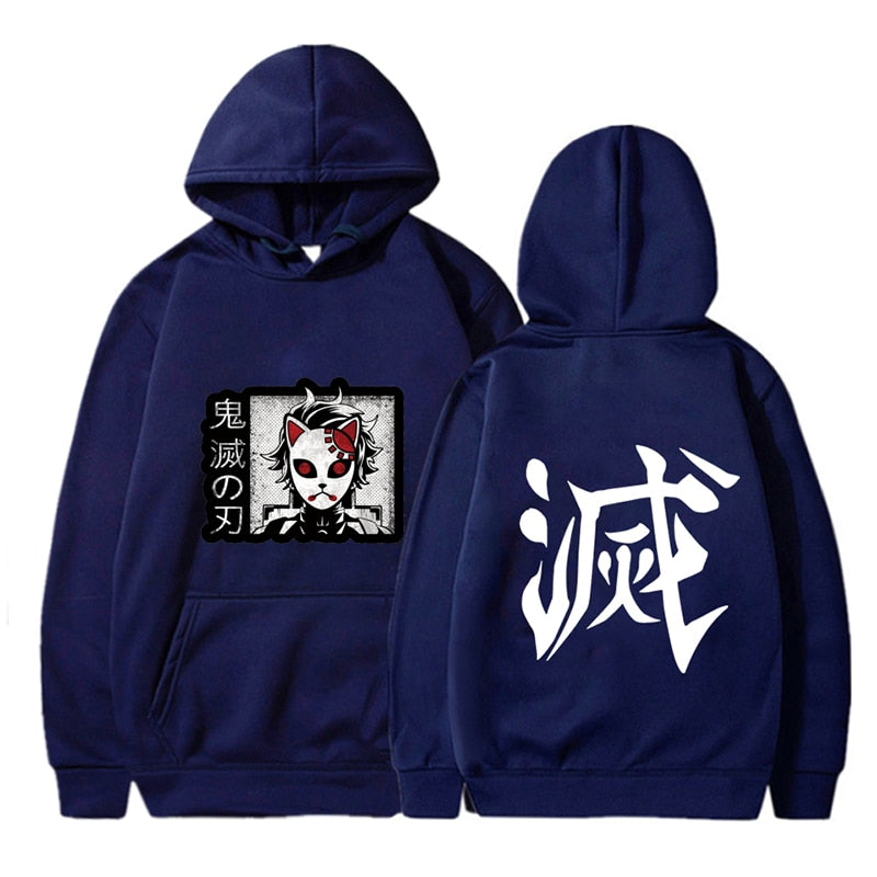 Men Hoodies Anime Streetwear Harajuku Pullover Hip Hop