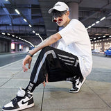 Stylish Streetwear Pants: Ankle-Length Harem Trousers for Men