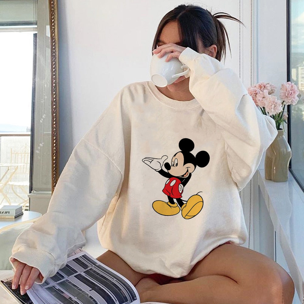 Mickey Mouse Unisex Sweatshirt Crewneck Harajuku Pullover