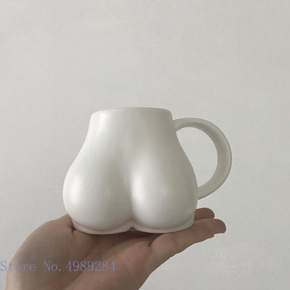 Ceramic Mug Milk Taste Butt Body Shape Nude Lovely Cup Handle
