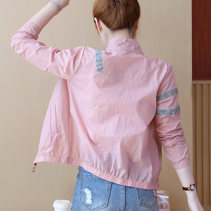 Women Jacket Clothes Zipper Baseball Cardigan Outerwear