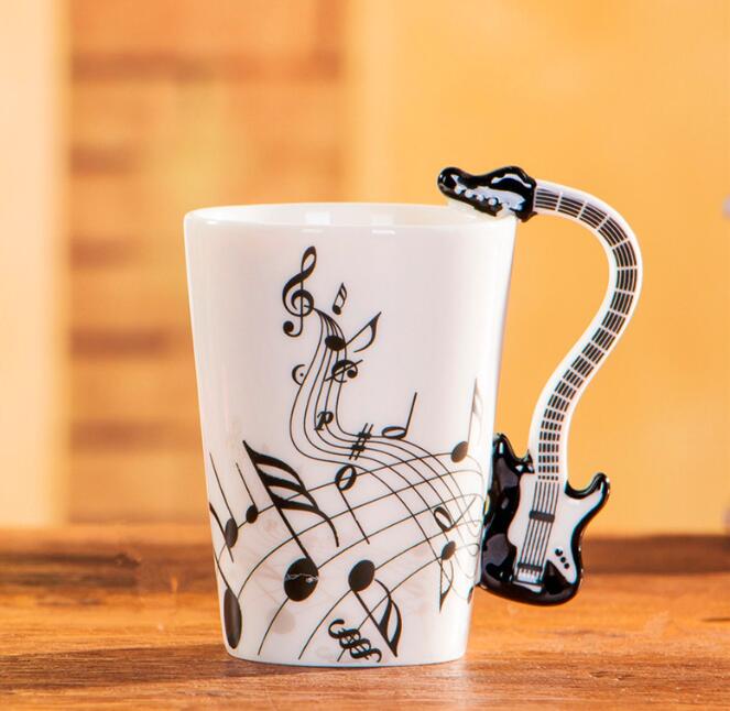 Mug Creative Guitar Violin Style Ceramic