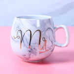Mugs Marble Gold Inlay Mug Breakfast Mug Drinkware