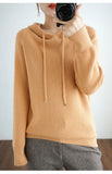 Thick Sweatshirts Hoodies Women Solid Knitted Pullovers