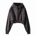 Hoodie Pullovers Women Fashion High Waist