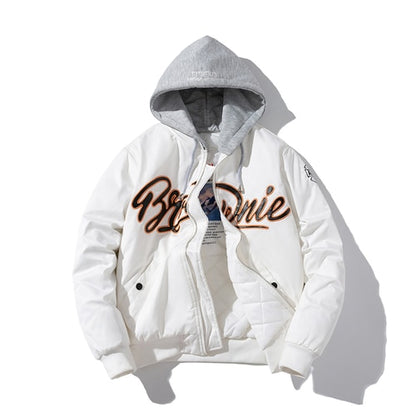 Jacket Men  Letter Streetwear Baseball Coat Casual Couple