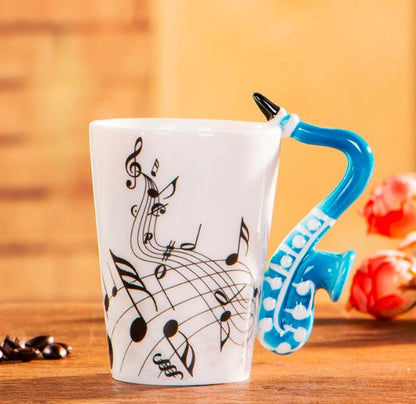 Mug Creative Guitar Violin Style Ceramic