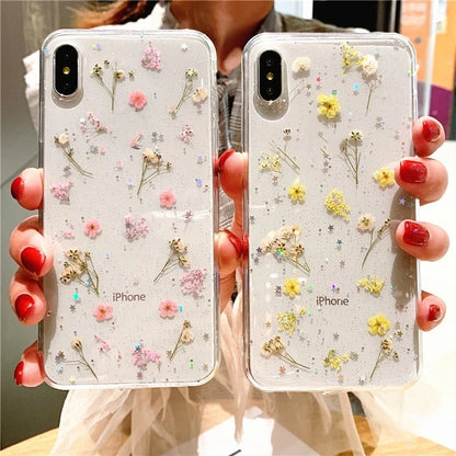 flower case for iphone phone cases Real floret cover case