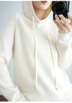 Thick Sweatshirts Hoodies Women Solid Knitted Pullovers