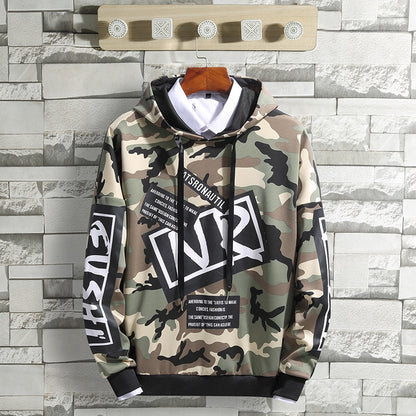 Herren Hoodies Hip Hop Letter Print Skateboard Pullover