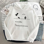 Women Hoodie Pullover Coats Warm Fleece Streetwear Plush Outerwear