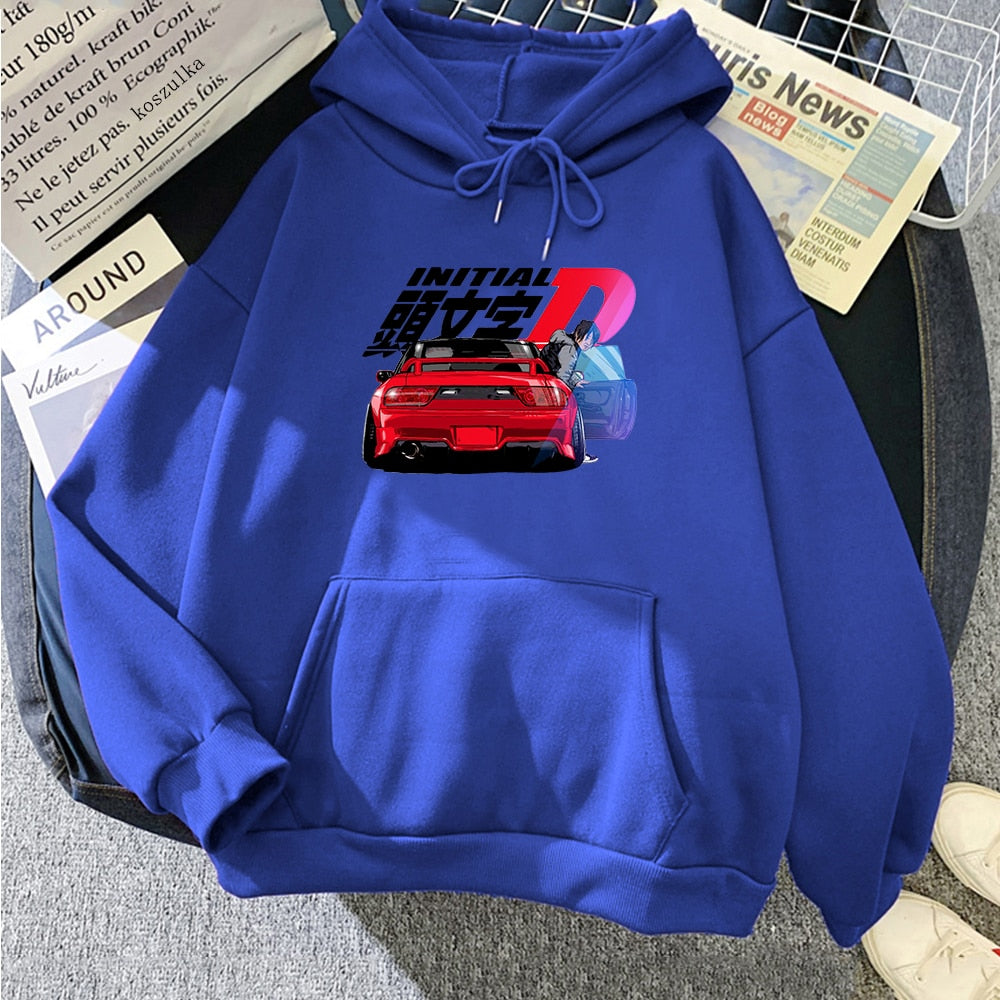 Hoodie Männer Harajuku Initial D Streetwears Casual