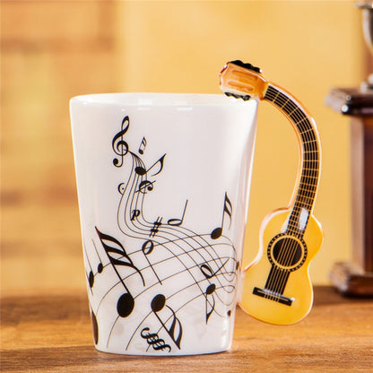 Mug Creative Guitar Violin Style Ceramic