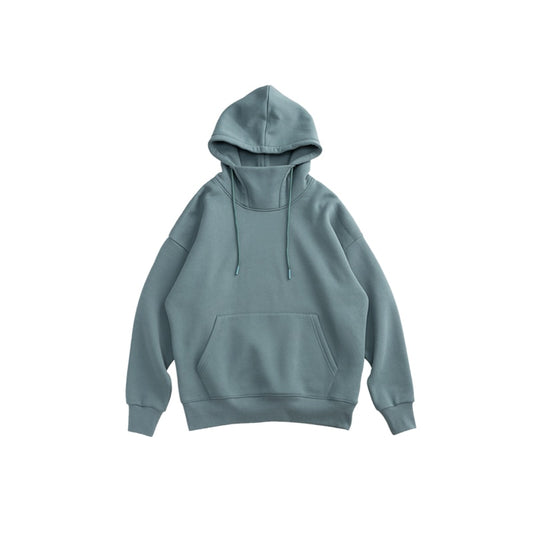 Hoodies Men Winter Warm High Collar Oversized Hoodies Unisex Hooded Sweatshirts - xinnzy