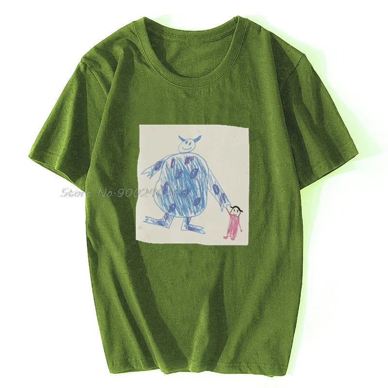 Monsters Inc Doodle T-Shirt Hip Hop Harajuku Streetwear