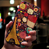 Relief Flower Emboss Silicone Case For iPhone Back Cover