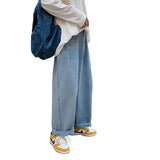 Baggy Denim Pant Men Loose Straight Wide Leg Jeans