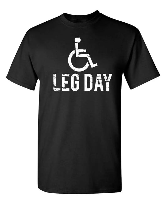 Lässige T-Shirts mit Leg Day-Aufdruck für Herren