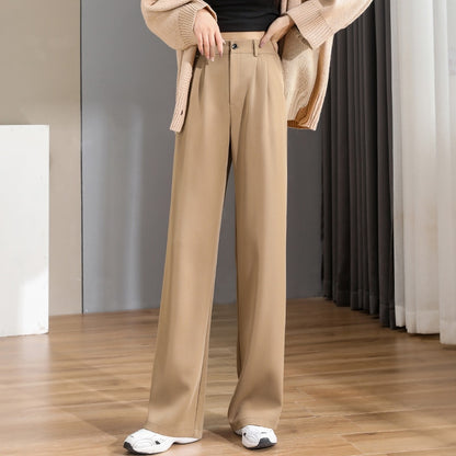 Women  Pants Vintage High  Baggy Korean Spring Summer Autumn Wide Leg - xinnzy