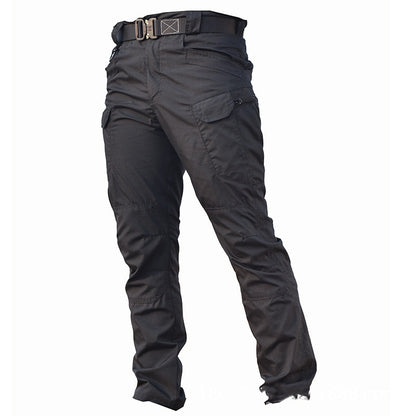 Mens Pants Elastic Multiple Pocket Military Waterproof