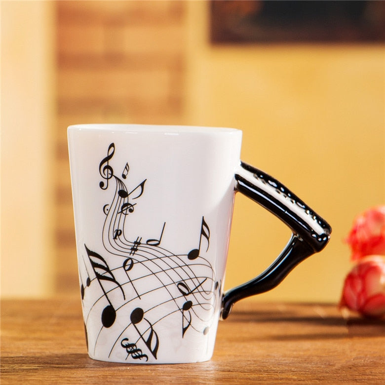 Mug Creative Guitar Violin Style Ceramic