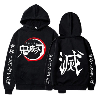 Men Hoodies Anime Streetwear Harajuku Pullover Hip Hop