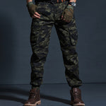 Cargo Pants Men Military Tactical Multi-Pocket Fashions Black Army