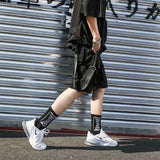 Techwear Harajuku Summer Shorts Streetwear Ribbons Cargo Style