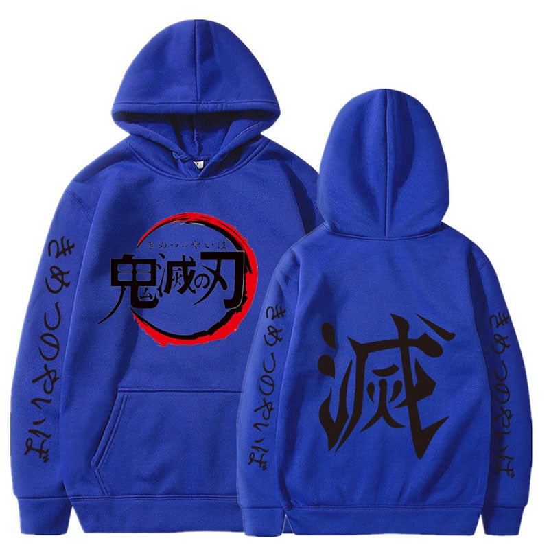 Men Hoodies Anime Streetwear Harajuku Pullover Hip Hop