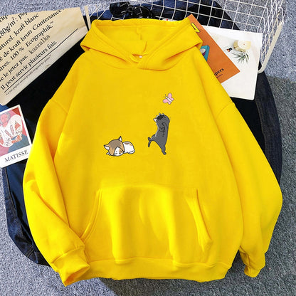 Anime Haikyuu Hoodies Streetwear Embrace Harajuku Manga mit Nekoma Cats für Frauen