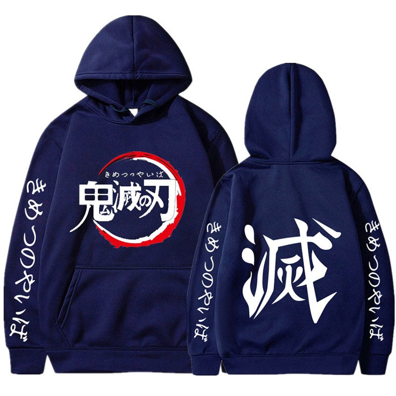 Men Hoodies Anime Streetwear Harajuku Pullover Hip Hop