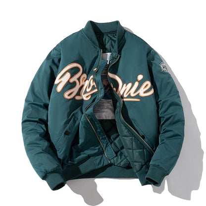 Jacket Men  Letter Streetwear Baseball Coat Casual Couple