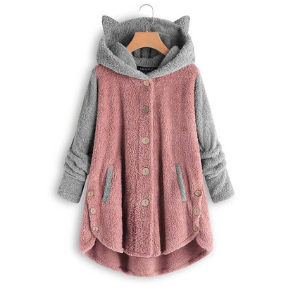 Fashion Cute Cat Women Hoodies Sweatshirts Hooded