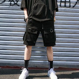 Techwear Harajuku Summer Shorts Streetwear Ribbons Cargo Style