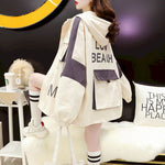 Womens Hoodies Coat Gown Lining Cloth Cardigan