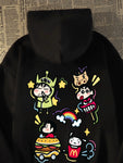 Retro Crayon Hooded Sweatshirt Spring & Fall Loose Fashion