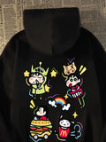 Retro Crayon Hooded Sweatshirt Spring & Fall Loose Fashion