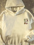 Retro Crayon Hooded Sweatshirt Spring & Fall Loose Fashion