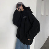 Harajuku Fleece Damen Hoodies Pullover Übergroße Streetwear