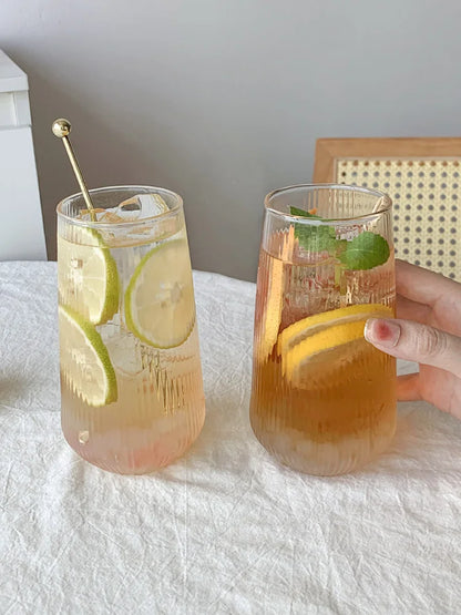 500ml Fruit Tea Cup Cold Drink Juice Drink Cup Household High Value Glass