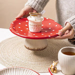 Cute Mushroom Ceramic Coffee Cupcake Plate Kettle Tableware Home Cartoon Mushroom