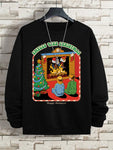 Smells Like Christmas Funny Comics Men Hip Hop Oversized