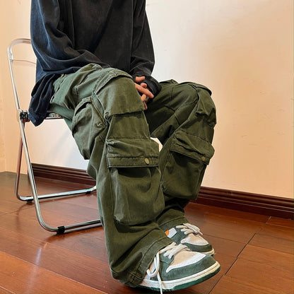 Cargo Pants Multi-pockets  Pant Harajuku Men Streetwear Casual Hip-hop