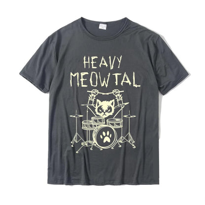 Heavy Meowtal Cat Metal Music Tshirt Women Funny Pet Owner